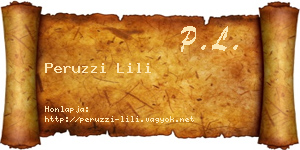Peruzzi Lili névjegykártya